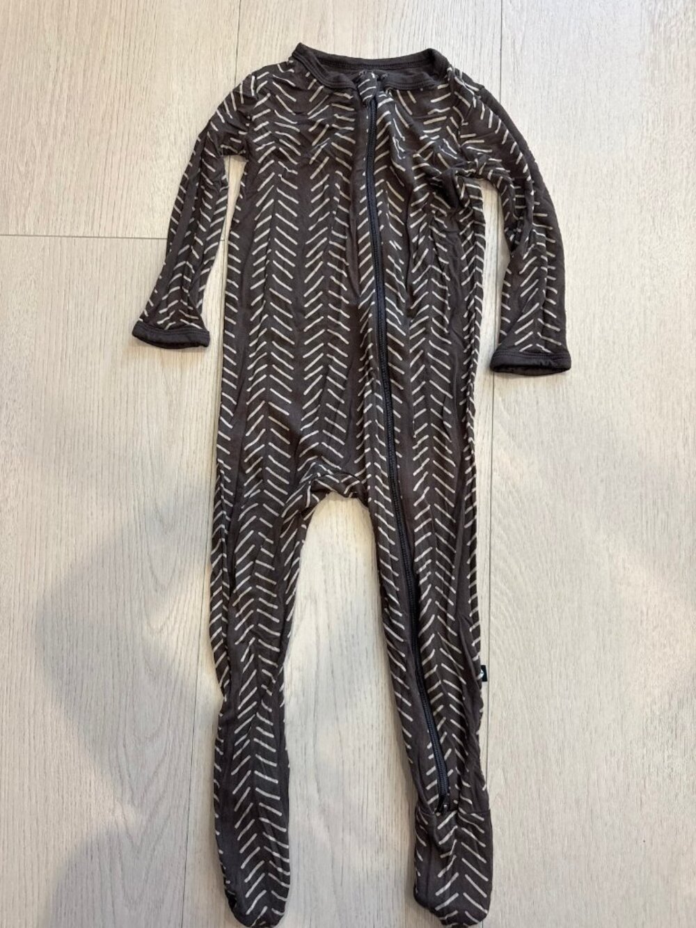 Kyte BABY Sleeper 18-24 Brown Herringbone